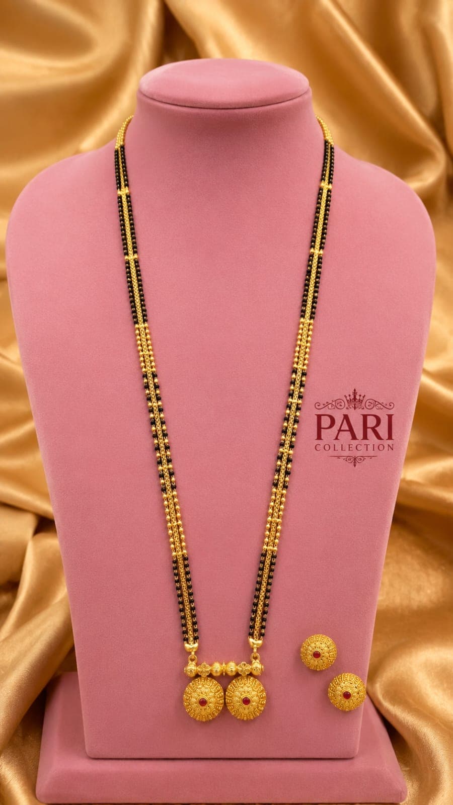 Nakshi double-layer mangalsutra